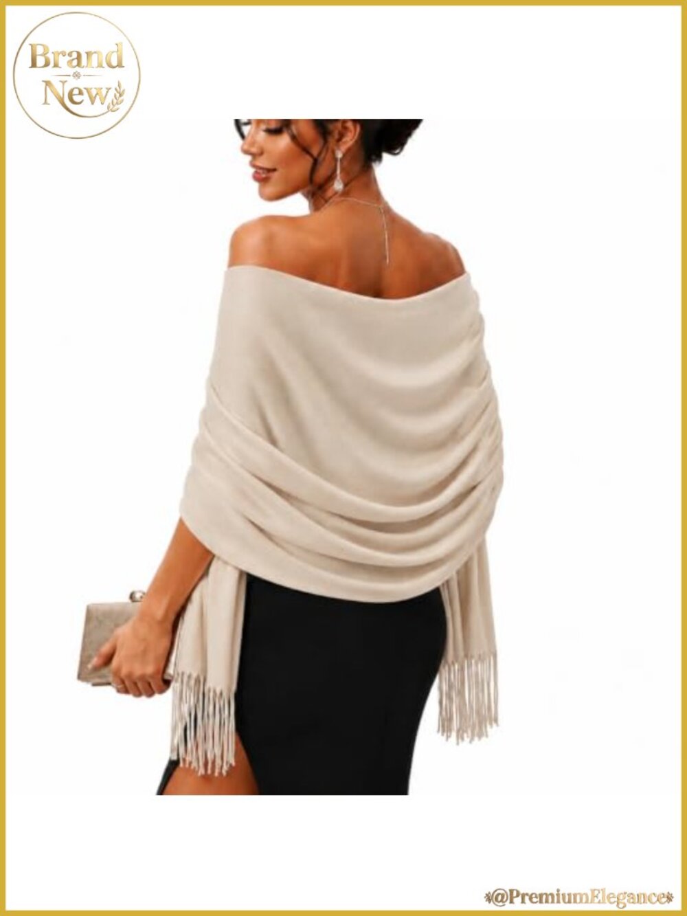 Women's Pashmina Shawl Wrap Soft Evening Wedding Winter Scarf
